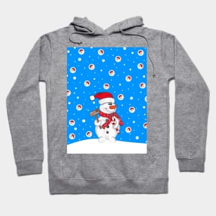 FESTIVE Christmas Snowman Art Hoodie